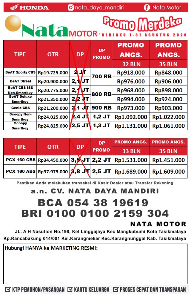 MERDEKA - Meriah Dengan Diskon Angsuran